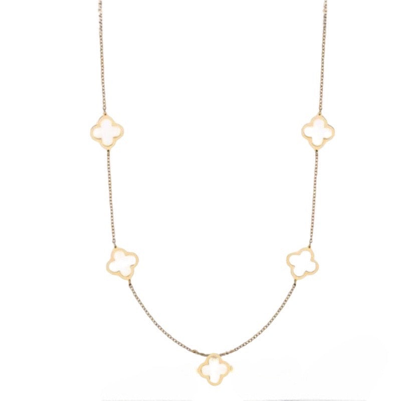 Stahlhalsband mit 18K Vergoldung 41+5 cm