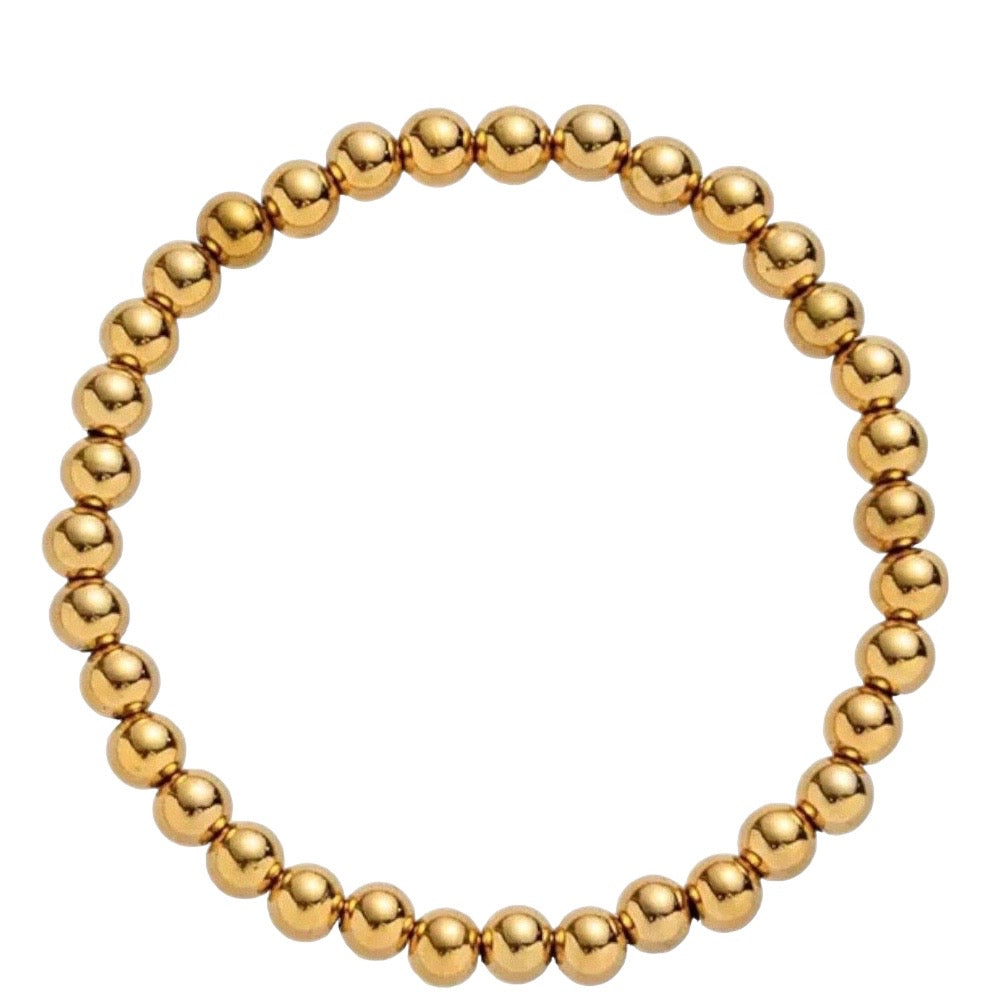 Stahlarmband mit 18K Vergoldung (5mm)