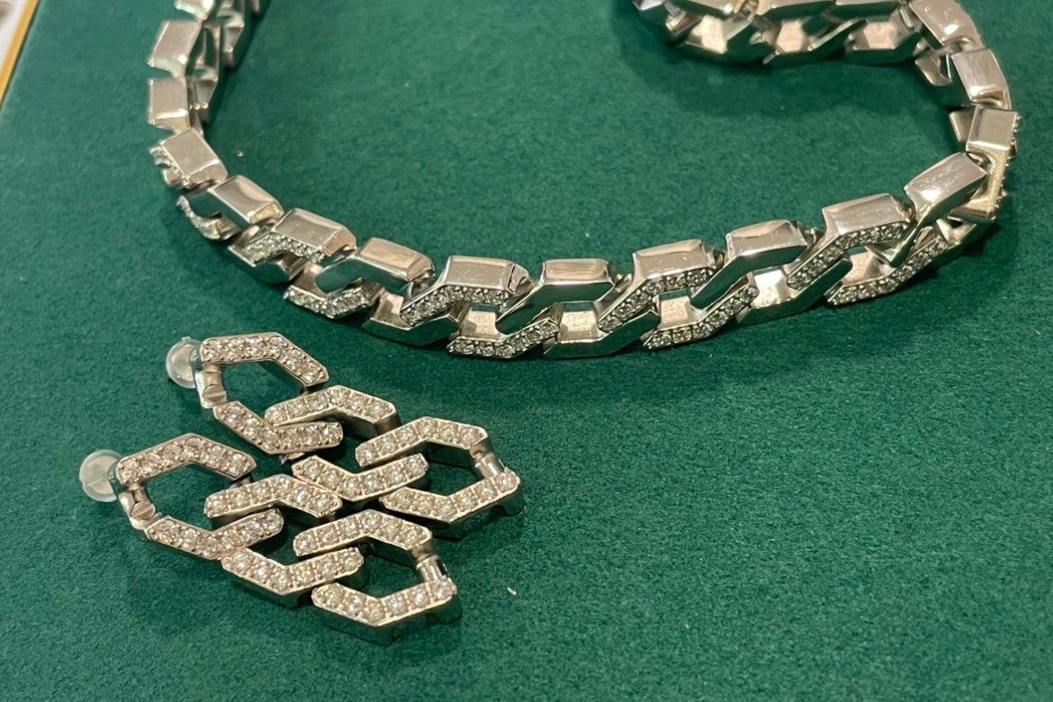 Stahlarmband + CZ 19cm